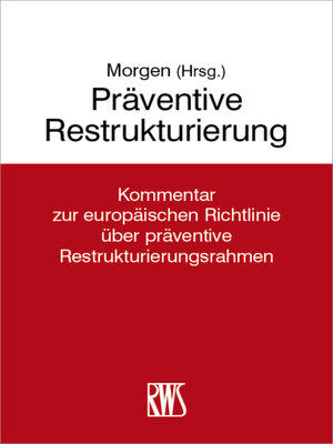 cover image of Präventive Restrukturierung